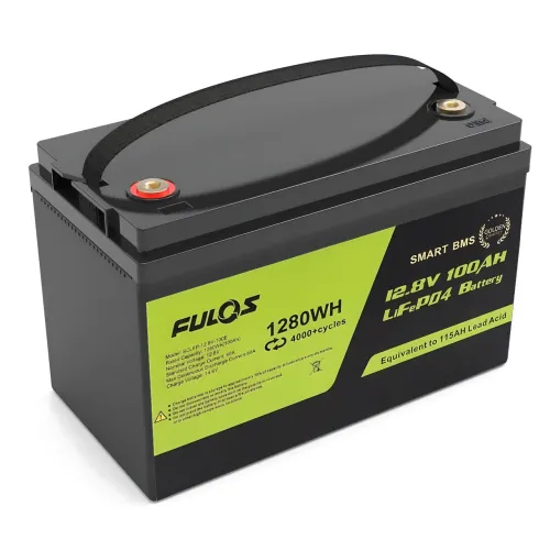 Акумулятор LiFePO4 FULOS 12.8 V 100 Ah (1280Wh) Smart BMS, 4000+ циклів, заряд 14.6V, струм розряду 80A - фото 3