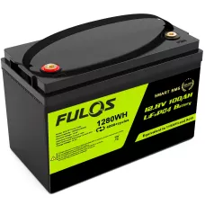 Акумулятор LiFePO4 FULOS 12.8 V 100 Ah (1280Wh) Smart BMS, 4000+ циклів, заряд 14.6V, струм розряду 80A