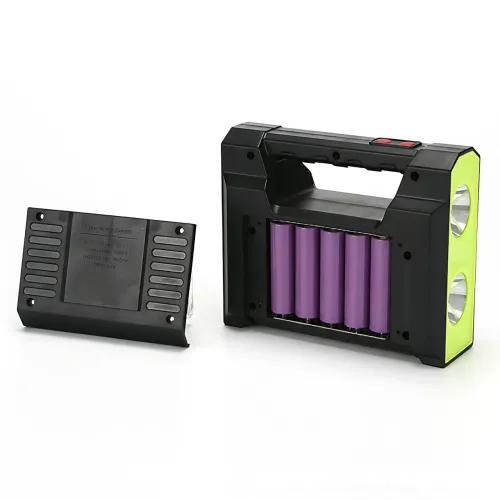 Зарядна станція GD Super GD-C7 із сонячною панеллю 3,5 Вт, 30 Вт LED, Power Bank 4000 мА·год, 3 LED-лампи, USB, автономна система - фото 2