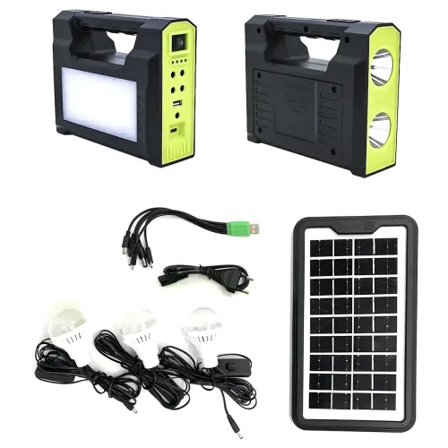 Зарядна станція GD Super GD-C7 із сонячною панеллю 3,5 Вт, 30 Вт LED, Power Bank 4000 мА·год, 3 LED-лампи, USB, автономна система - фото 9