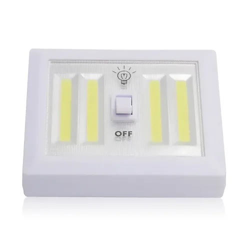 Світильник бездротовий Light Switch HY-604 з тумблером, COB LED, магнітне кріплення, 9 Вт, на батарейках AAA, переносний, білий - фото 3