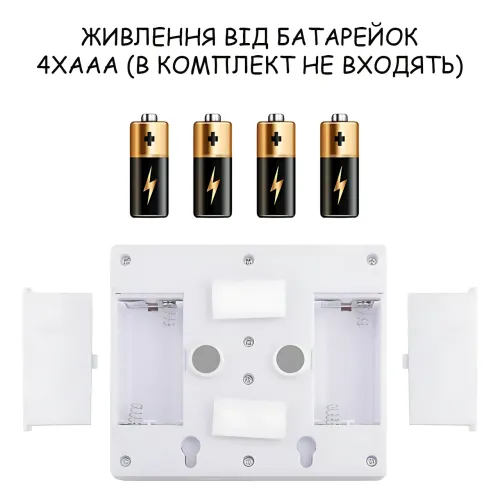 Светильник беспроводной Light Switch HY-604 с тумблером, COB LED, магнитное крепление, 9 Вт, на батарейках AAA, переносной, белый - фото 8
