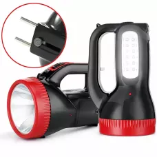 Фонарик TORCH BL-2623 светодиодный аккумуляторный, влагозащищённый, 3 режима работы, зарядка 220 В, выдвижная вилка, ручной