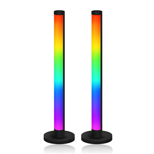 Настільний атмосферний RGB-світильник USB MA767, 2 LED RGBIC панелі, розумне керування з телефона та пульта, музична синхронізація - фото 5
