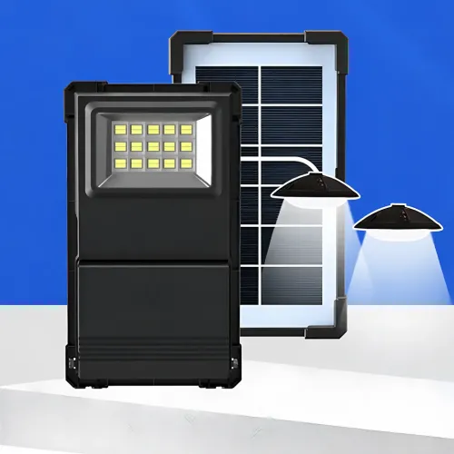 Портативная солнечная зарядная станция GDLITE / GDTimes GD-07A 30W, Power Bank 3000 мАч, солнечная панель 6V 3.8W, LED фонарь + 2