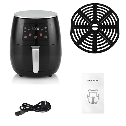 Аерофритюрниця Zip Line TOP W-500 6 л, 2800 Вт, сенсорне керування, LED-дисплей, таймер 30 хв, терморегулятор, чорний - фото 5