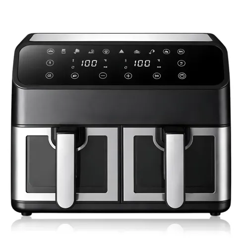 Аэрофритюрница DOMOTEC MS-3226 13 л, 4800 Вт, двойная корзина, сенсорное управление, Air Fryer 360°, без масла, цифровой дисплей - фото 2