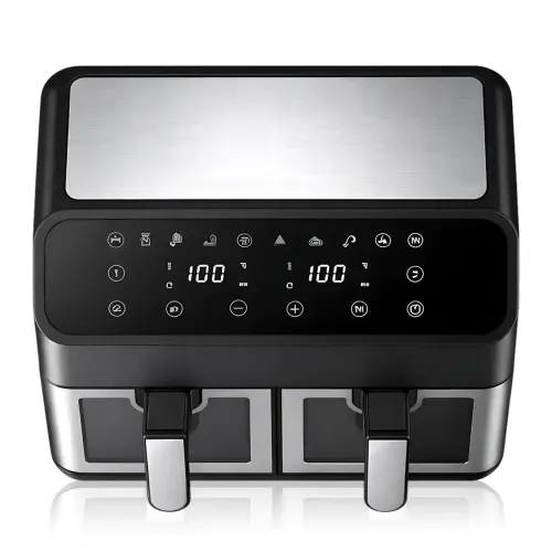 Аерофритюрниця DOMOTEC MS-3226 13 л, 4800 Вт, подвійний кошик, сенсорне керування, Air Fryer 360°, без олії, цифровий дисплей - фото 3