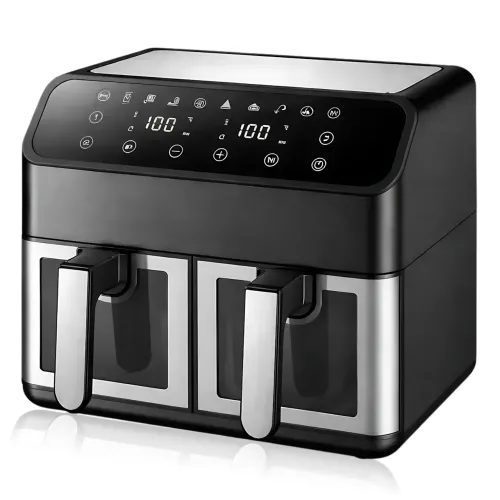 Аерофритюрниця DOMOTEC MS-3226 13 л, 4800 Вт, подвійний кошик, сенсорне керування, Air Fryer 360°, без олії, цифровий дисплей - фото 4