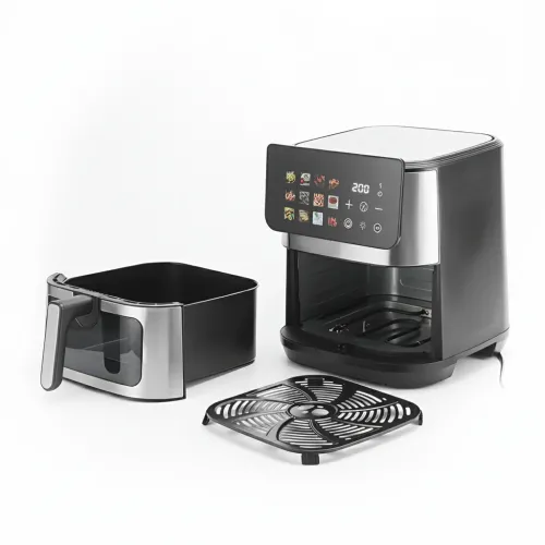Аерофритюрниця DOMOTEC MS-3224 12 л, 4500 Вт, 2 ТЕНи, Air Fryer 360°, LED-дисплей, смаження без олії, гриль і випічка - фото 8