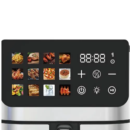 Аэрофритюрница DOMOTEC MS-3224 12 л, 4500 Вт, 2 ТЭНа, Air Fryer 360°, LED-дисплей, жарка без масла, гриль и выпечка - фото 4