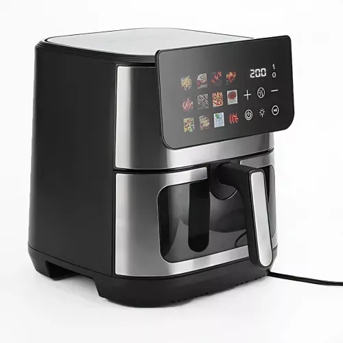Аерофритюрниця DOMOTEC MS-3224 12 л, 4500 Вт, 2 ТЕНи, Air Fryer 360°, LED-дисплей, смаження без олії, гриль і випічка - фото 2