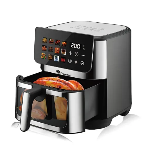 Аэрофритюрница DOMOTEC MS-3224 12 л, 4500 Вт, 2 ТЭНа, Air Fryer 360°, LED-дисплей, жарка без масла, гриль и выпечка