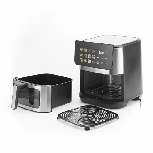 Аерофритюрниця DOMOTEC MS-3224 12 л, 4500 Вт, 2 ТЕНи, Air Fryer 360°, LED-дисплей, смаження без олії, гриль і випічка - фото 8