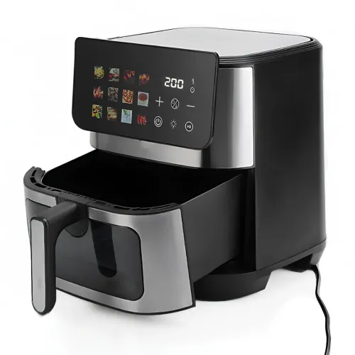 Аэрофритюрница DOMOTEC MS-3224 12 л, 4500 Вт, 2 ТЭНа, Air Fryer 360°, LED-дисплей, жарка без масла, гриль и выпечка - фото 3