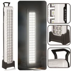 Акумуляторний LED ліхтар TORCH AST-722 з USB-зарядкою, кемпінгова лампа, 2 режими, до 6 годин роботи, настінний монтаж, білий