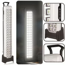 Аккумуляторный LED фонарь TORCH AST-722 с USB-зарядкой, кемпинговая лампа, 2 режима, до 6 часов работы, настенный монтаж, белый