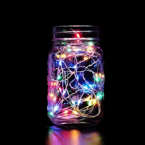 Світлодіодна гірлянда-нитка 100 м, 400 LED, різнобарвна (мультисвітло), прозорий дріт, від мережі 220 В, з пультом ДК, для дому/ул - фото 7