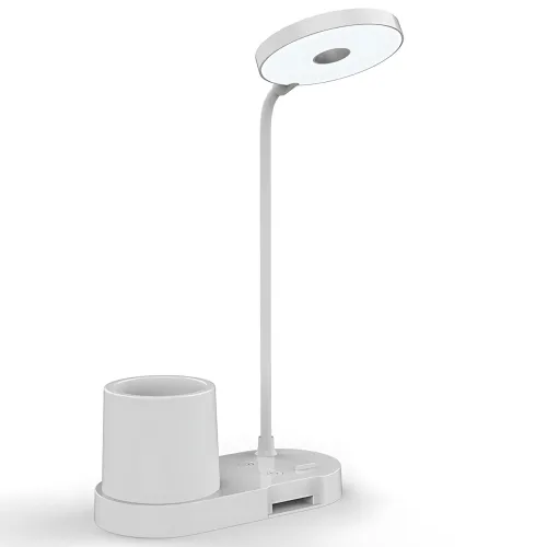 Настільна LED-лампа BL-T2 з гнучкою стійкою, сенсорним керуванням, димером 1-100%, 1200 мА·год, органайзером, таймером, type-c - фото 2