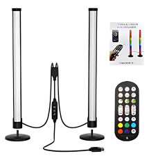 RGB LED настольный светильник-торшер 62 см ART-0670 / MA-767, светомузыка, управление пультом и Bluetooth-приложением, 5W, USB 5V