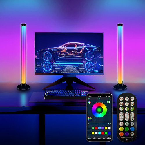 RGB LED настільний світильник-торшер 62 см ART-0670 / MA-767, світломузика, керування пультом і Bluetooth-застосунком, 5 W, USB 5V - фото 3