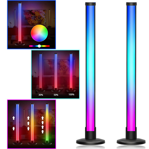 RGB LED настільний світильник-торшер 62 см ART-0670 / MA-767, світломузика, керування пультом і Bluetooth-застосунком, 5 W, USB 5V - фото 9