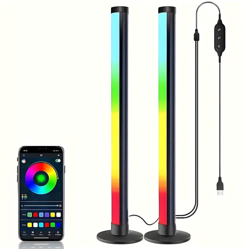 RGB LED настільний світильник-торшер 62 см ART-0670 / MA-767, світломузика, керування пультом і Bluetooth-застосунком, 5 W, USB 5V - фото 10