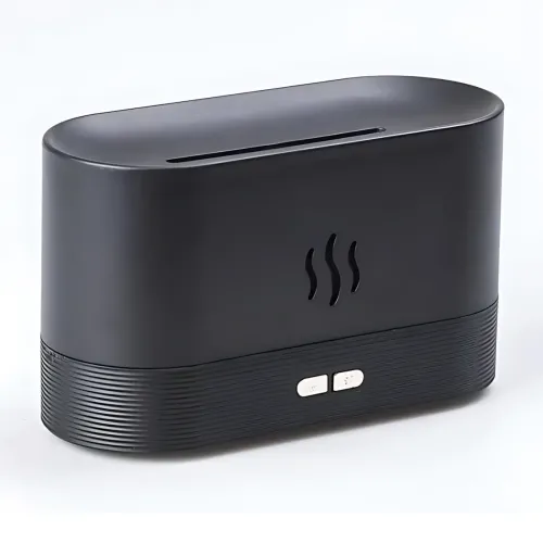 Зволожувач повітря з ефектом полум'я Flame Aroma Diffuser 180 мл, ультразвуковий аромадифузор-камін, RGB-підсвітка, нічник, USB - фото 4