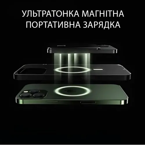 Power Bank Q9 MagSafe 5000 mAh 20W с беспроводной зарядкой Qi 15W, PD Type-C, дисплей, ультратонкий 12 мм, магнитный павербанк - фото 6