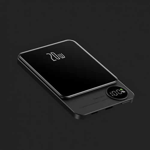 Power Bank Q9 MagSafe 5000 mAh 20 W з бездротовою зарядкою Qi 15W, PD Type-C, дисплей, ультратонкий 12 мм, магнітний павербанк - фото 9