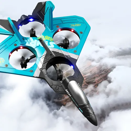 Літак на радіокеруванні AIRCRAFT S98 з підсвіткою, 3D-фліпи, 3 швидкості, до 10 хв польоту, USB-зарядка, дальність 80 м, EPP - фото 8