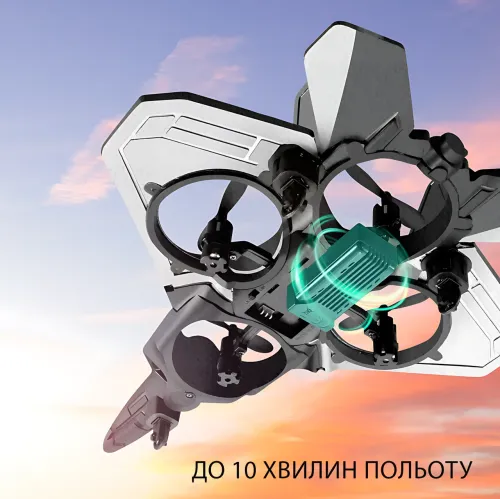 Літак на радіокеруванні AIRCRAFT S98 з підсвіткою, 3D-фліпи, 3 швидкості, до 10 хв польоту, USB-зарядка, дальність 80 м, EPP - фото 5