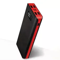 Power Bank 50000 mAh M9 LCD (реальная ёмкость 8400 mAh), 4×USB, microUSB + Lightning, LED-фонарик, внешний аккумулятор