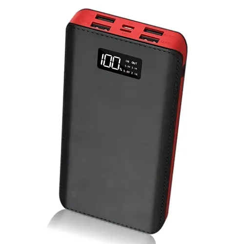 Power Bank 50000 mAh M9 LCD (реальная ёмкость 8400 mAh), 4×USB, microUSB + Lightning, LED-фонарик, внешний аккумулятор - фото 4