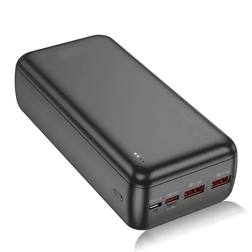 Power Bank AND J38B 50000 мА·год, зовнішній акумулятор, 2 × USB, Type-C + Micro-USB, швидке заряджання, LED-індикація - фото 6