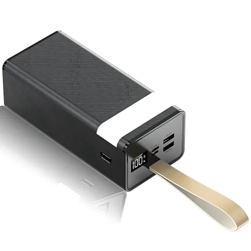 Power Bank AND J86 8000 mAh, акумулятор з LED-дисплеєм, швидке заряджання 22.5W, USB-C, Micro-USB, Lightning - фото 3