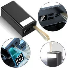 Power Bank AND J86 8000 mAh, акумулятор з LED-дисплеєм, швидке заряджання 22.5W, USB-C, Micro-USB, Lightning