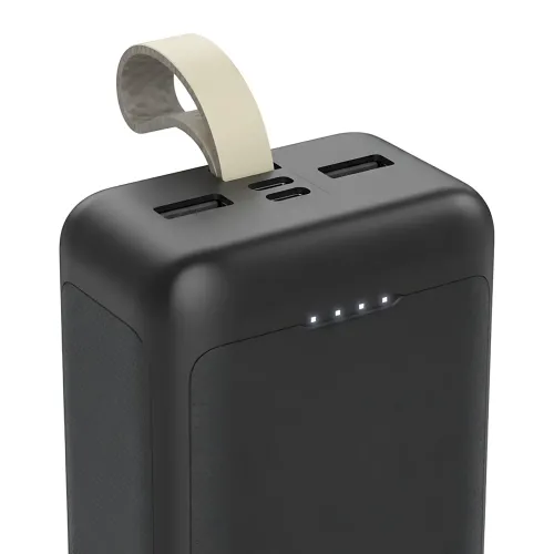 Power Bank AND J111B 50000 mAh 22.5 W — зовнішній акумулятор швидкого заряджання, 4 виходи USB-A/Type-C, LED-індикатор, шнурок - фото 6