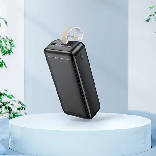 Power Bank AND J111B 50000 mAh 22.5 W — зовнішній акумулятор швидкого заряджання, 4 виходи USB-A/Type-C, LED-індикатор, шнурок - фото 9