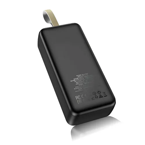 Power Bank AND J111B 50000 mAh 22.5 W — зовнішній акумулятор швидкого заряджання, 4 виходи USB-A/Type-C, LED-індикатор, шнурок - фото 3