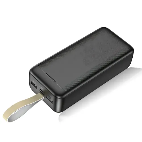 Power Bank AND J111B 50000 mAh 22.5 W — зовнішній акумулятор швидкого заряджання, 4 виходи USB-A/Type-C, LED-індикатор, шнурок - фото 4