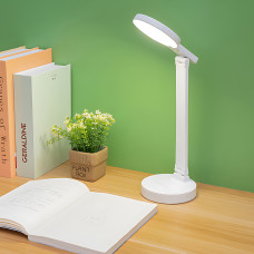Настольная LED лампа BL-3201 с аккумулятором, 28 LED, 3 режима свечения, сенсорное управление, USB-зарядка, держатель для телефона