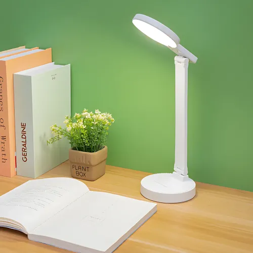 Настільна лампа BL 3201, з акумулятором, 28 LED, 3 режими світіння, сенсорне керування, USB-заряджання, тримач для телефона - фото 7