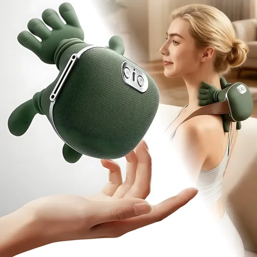 Бездротовий акумуляторний масажер для шиї та плечей FZ-831 Hand Shiatsu 4D з підігрівом, портативний, глибокий масаж спини