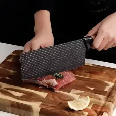 Набір кухонних ножів Kitchen Utensils HA177, 4 ножі + ножиці + овочечистка, неіржавка сталь із керамічним покриттям, SoftTouch