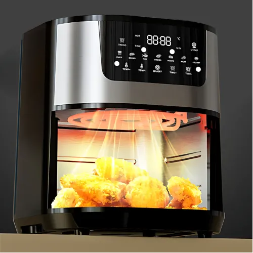 Аерофритюрниця Silver Crest SC-8855S 8L — 4200 Вт, сенсорне керування, оглядове вікно, без олії - фото 6
