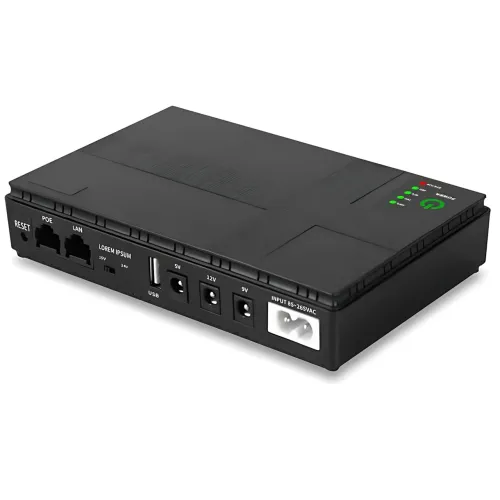 ИБП Mini UPS DC1018P 10400mAh для роутера, модема и CCTV, 5V, 9V, 12V, PoE, USB, до 18W, резервное питание для wi-fi, камер - фото 5
