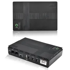 ДБЖ Mini UPS DC1018P 10400 mAh для роутера, модему та CCTV, 5V, 9V, 12 V, PoE, USB, до 18 W, резервне живлення для wi-fi, камер