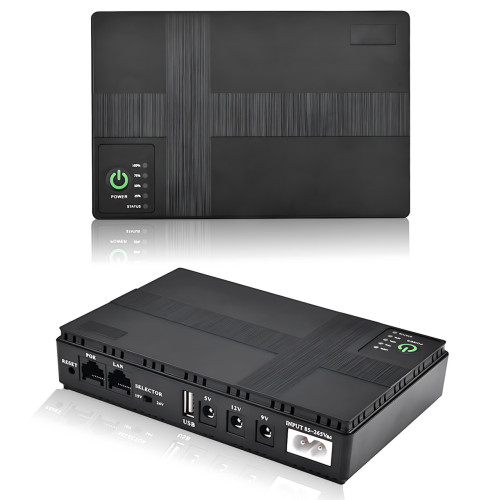 ДБЖ Mini UPS DC1018P 10400 mAh для роутера, модему та CCTV, 5V, 9V, 12 V, PoE, USB, до 18 W, резервне живлення для wi-fi, камер - фото 9
