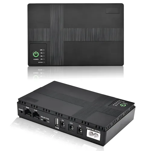 ДБЖ Mini UPS DC1018P 10400 mAh для роутера, модему та CCTV, 5V, 9V, 12 V, PoE, USB, до 18 W, резервне живлення для wi-fi, камер